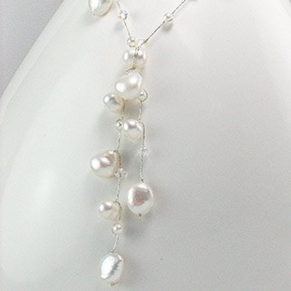 001A 🆕 Necklace Beaded Freshwater Pearls & Glass